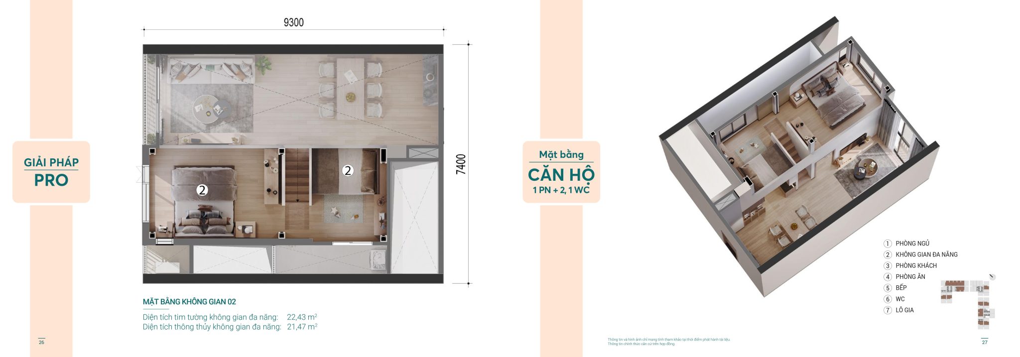 Căn hộ Hi-Ceiling dự án Picity Sky Park 16 can ho hi ceiling du an picity sky park 3870 15