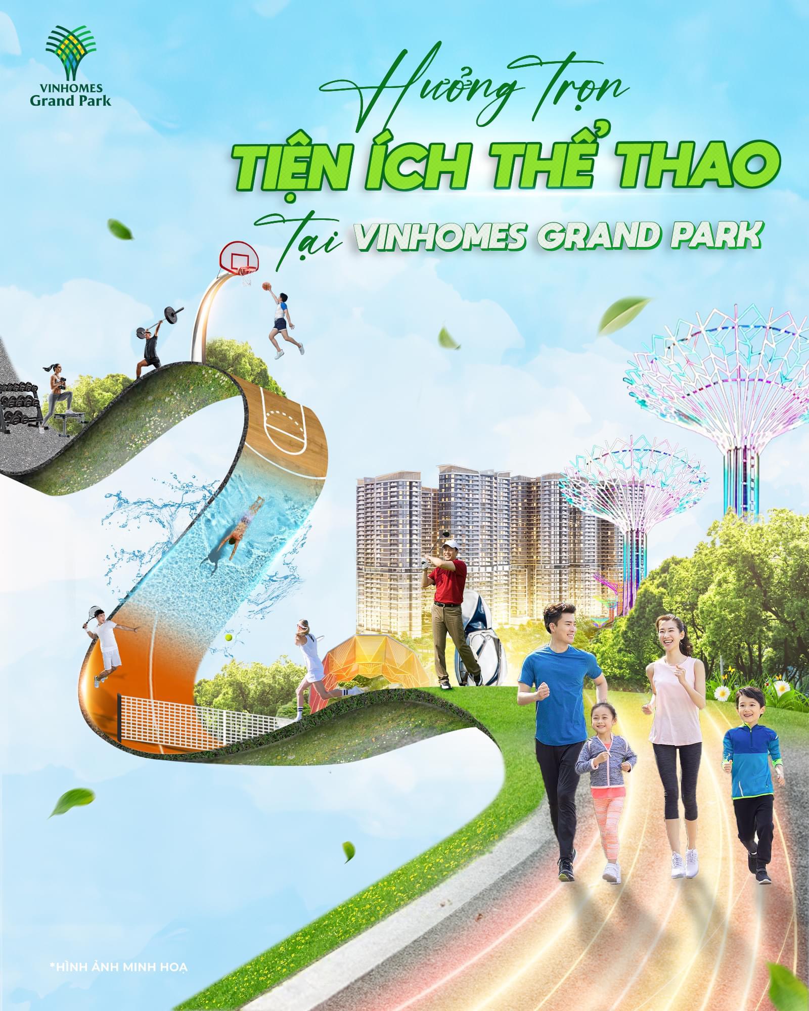 Các tiện ích thể thao tại Vinhomes Grand Park có gì 2 1234